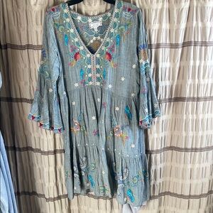 Embroidered Boho Dress